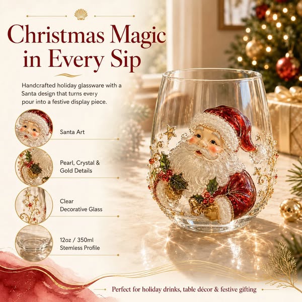 Cup Collection Magical Christmas 3D Glass