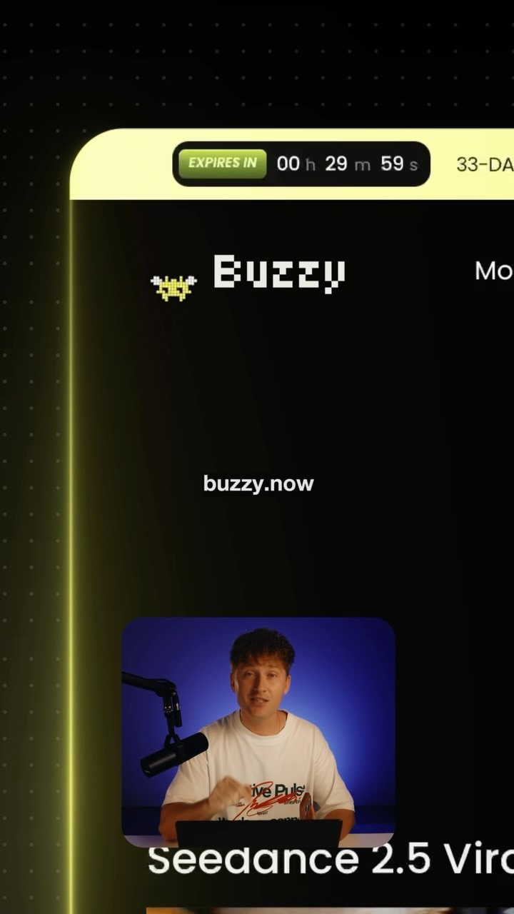 Anúncio de Buzzy Now