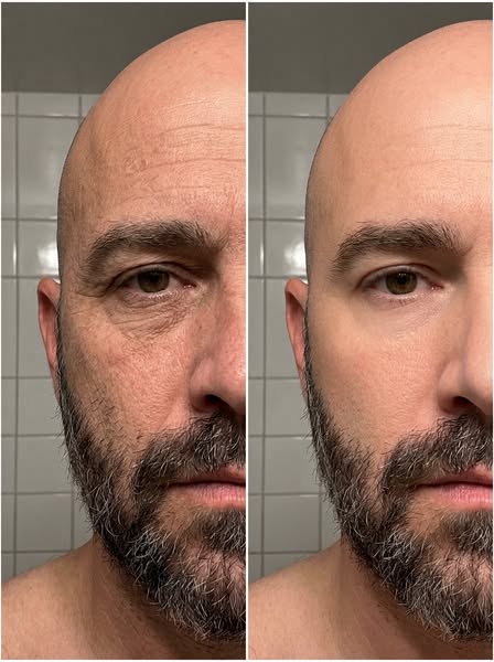 Same man. Same camera. No filter.