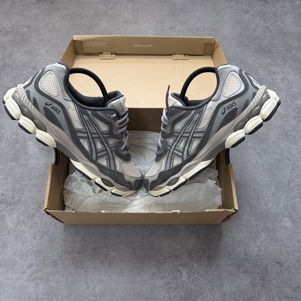 Shop ASICS Gel-NYC Oatmeal Obsidian Grey | Double Boxed