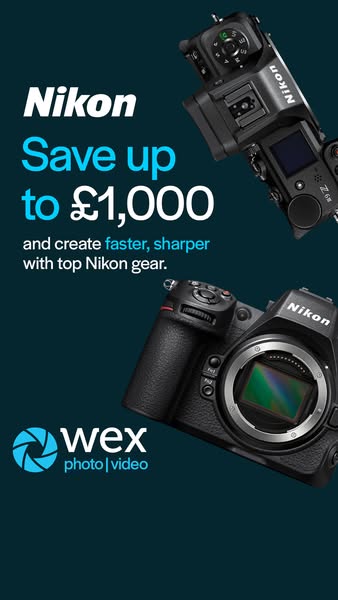 Save up to £1,000 on selected Nikon