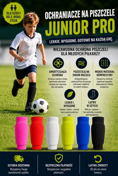 Ochraniacze na piszczele Junior Pro