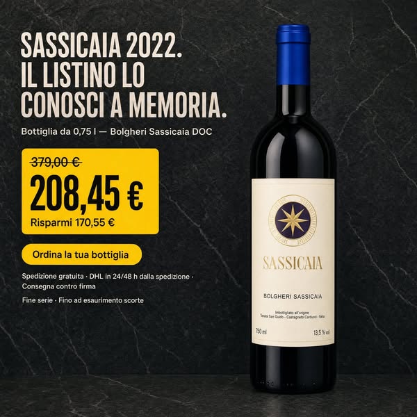 Sassicaia 2022 - Tenuta San Guido | Vinatique