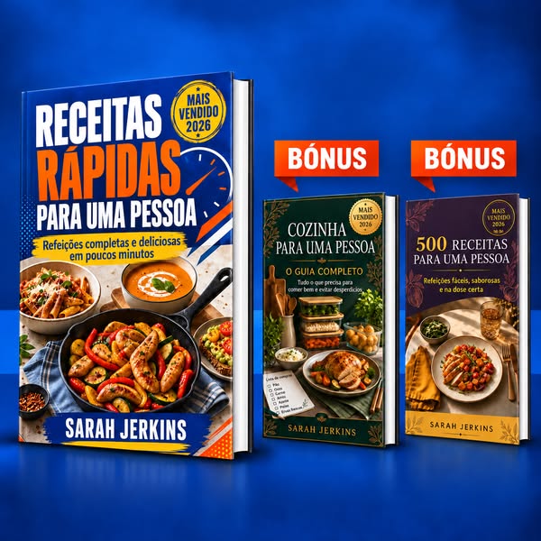 Receitas para uma pessoa — coleção 3 em 1