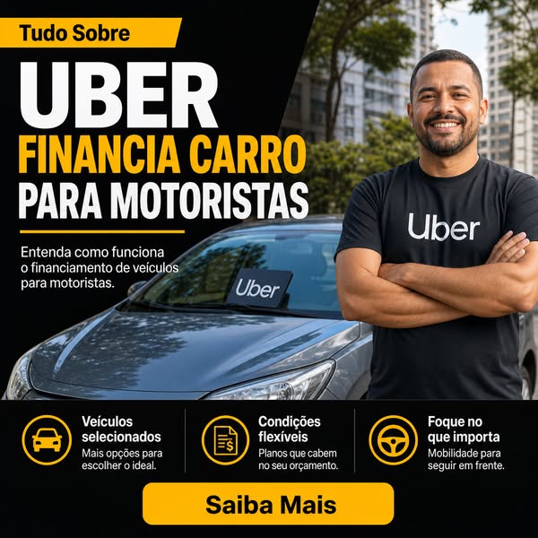 Uber financia carro para motoristas