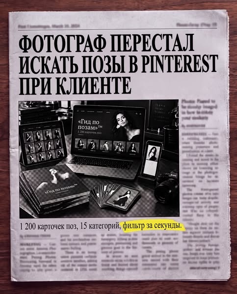1 200 карточек поз — фильтр за секунды