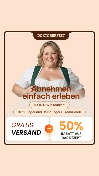 Doktoberfest Special: Kostenloser Versand + 50 % Rabatt auf das Rezept