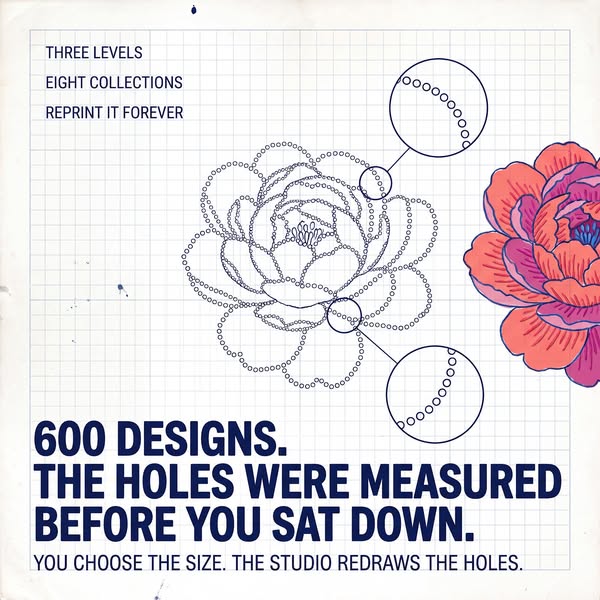 600 designs, and the studio that drew them