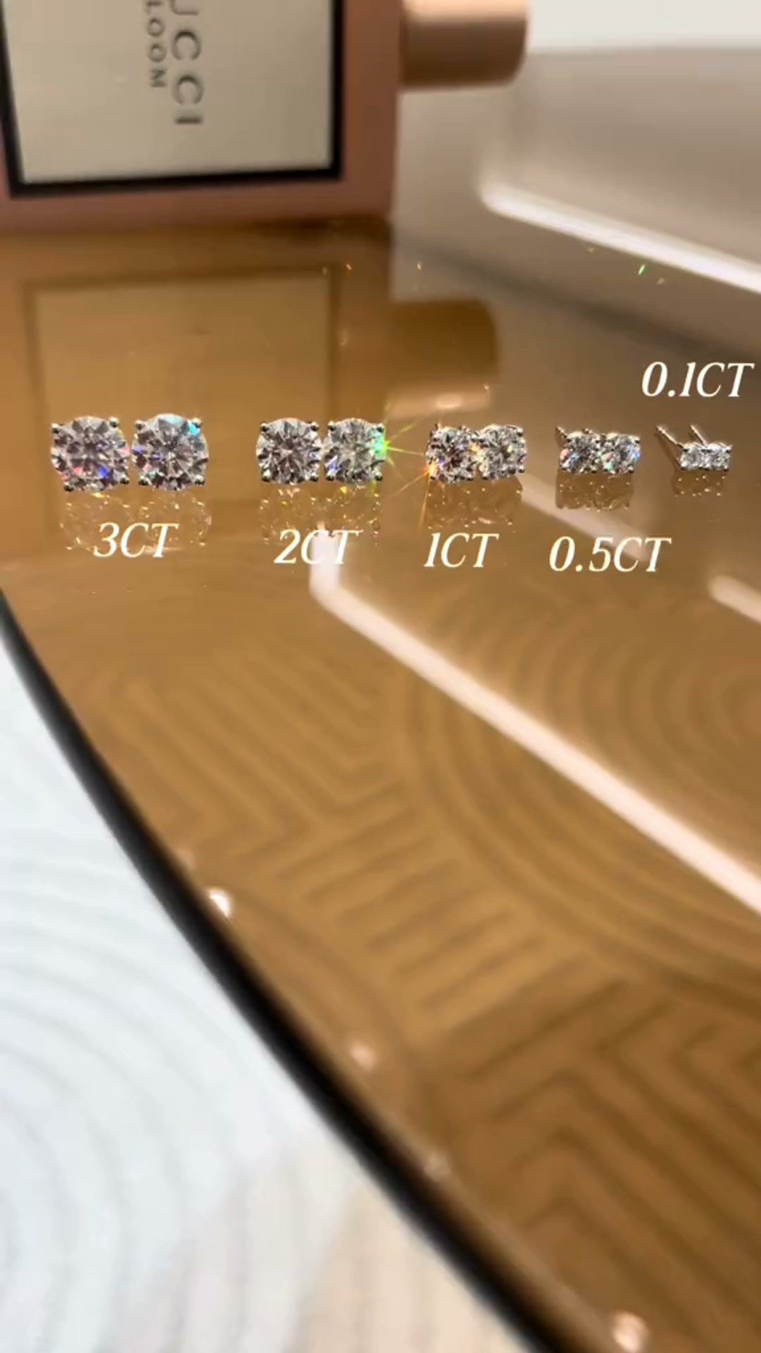 Classic Moissanite Solitaire Stud Earrings