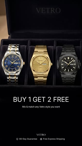 Buy 1, Get 2 FREE Watches