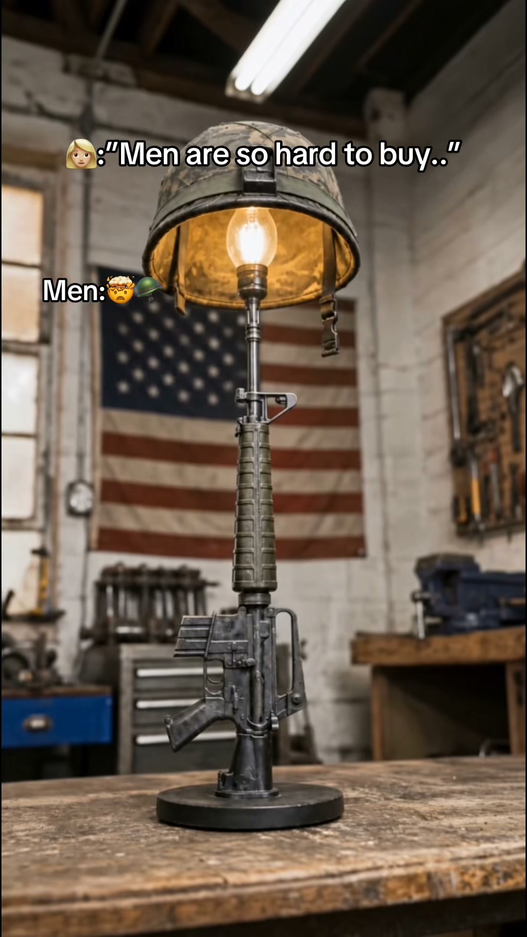 Tactical Table Lamp – Trigger Control Desk Light Option 2