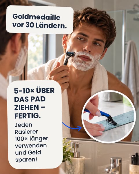 Klingenschärfer für jeden Rasierer