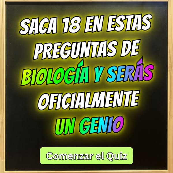 ¿Puedes Aprobar Este Examen Básico De Biología?