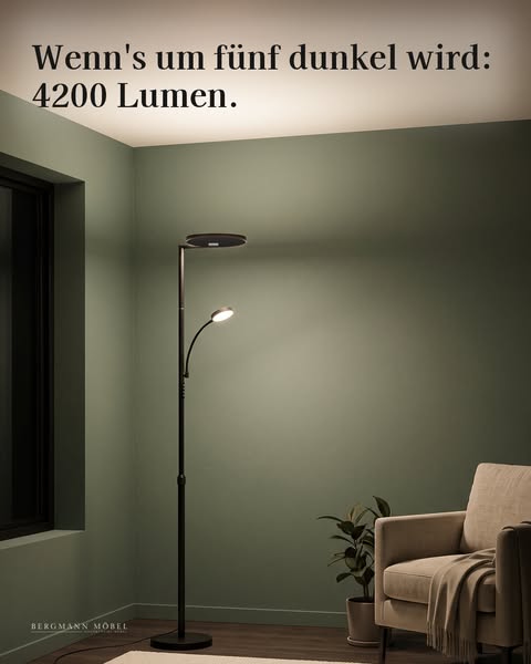 LED-Stehlampe mit Leselicht · 119,95 €