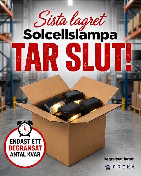 Solcellsdriven Utomhuslampa Paket