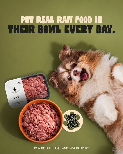 Real raw food, same price since 2024