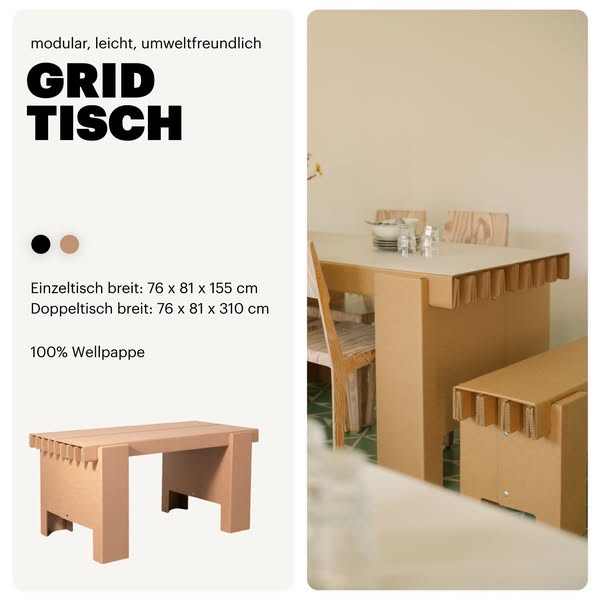 Ein Tisch, der sich Deinem Leben anpasst.
