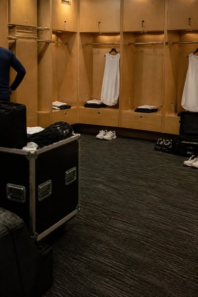 The hair clay in the locker room