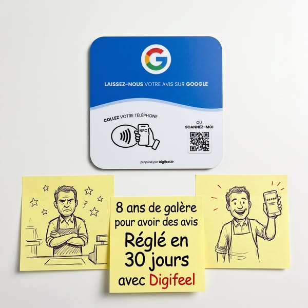 Plaque Avis Google Digifeel