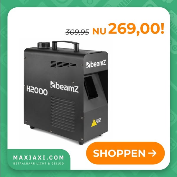 BeamZ H2000 fazer rookmachine met DMX - 1700W