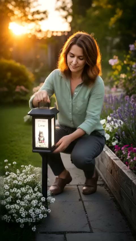 Cherish your furry friend’s memory forever. Personalize this Angel Wing Solar Garden Light with your pet’s photo, name & dates for a mea