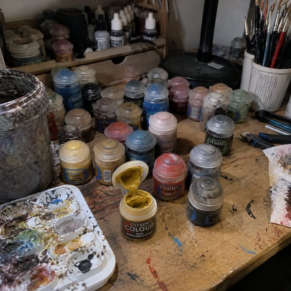 I had a drawer full of paints I wasn't ready to throw away.