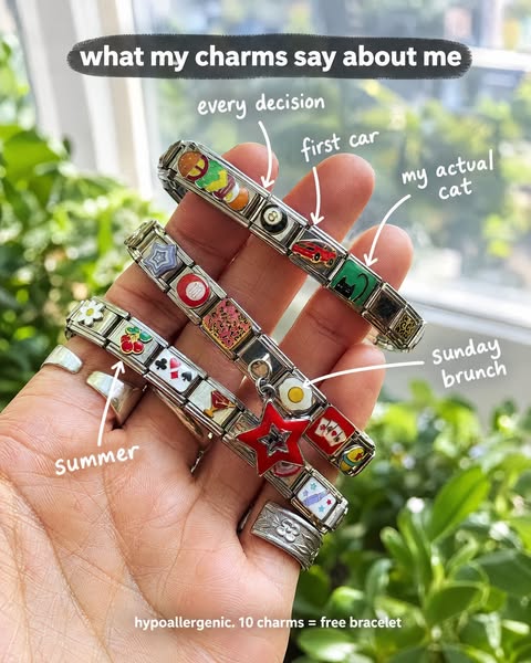 Buy 10 Charms, Get the Bracelet FREE