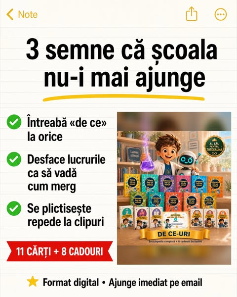 De ce-uri Trezește curiozitatea copilului tău
