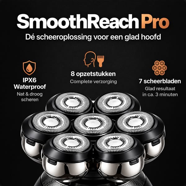 Een glad hoofd in een paar minuten!
