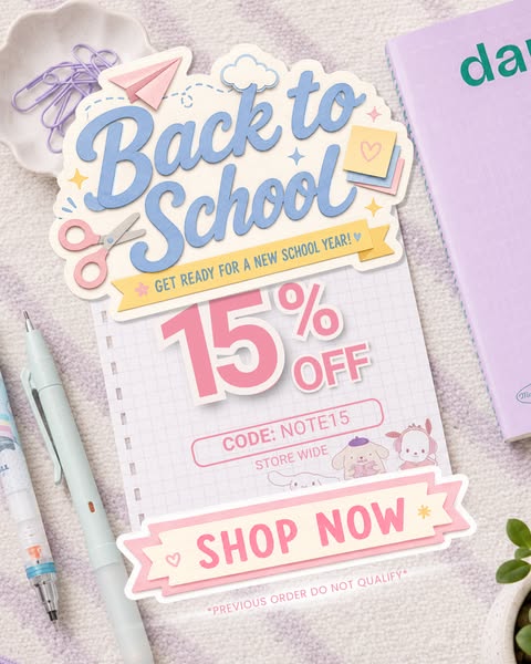 Back to School, But Make It Kawaii - 15% OFF!