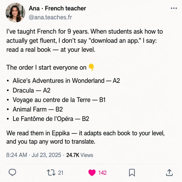 Create your French Library
