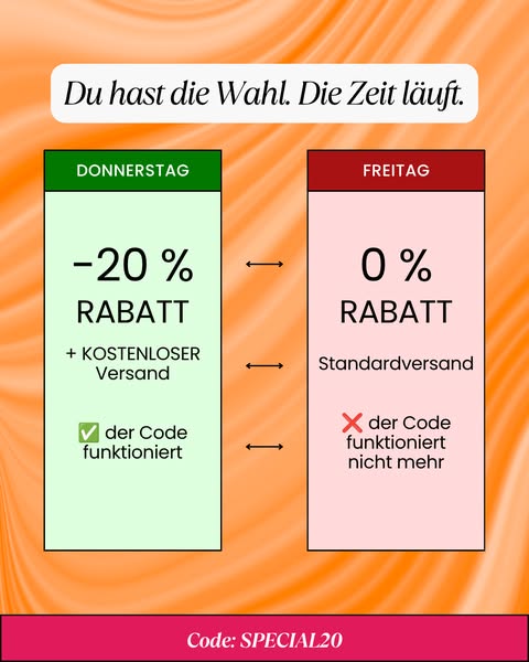 Jetzt oder nie (Nur noch bis Donnerstag, den 10.9.)