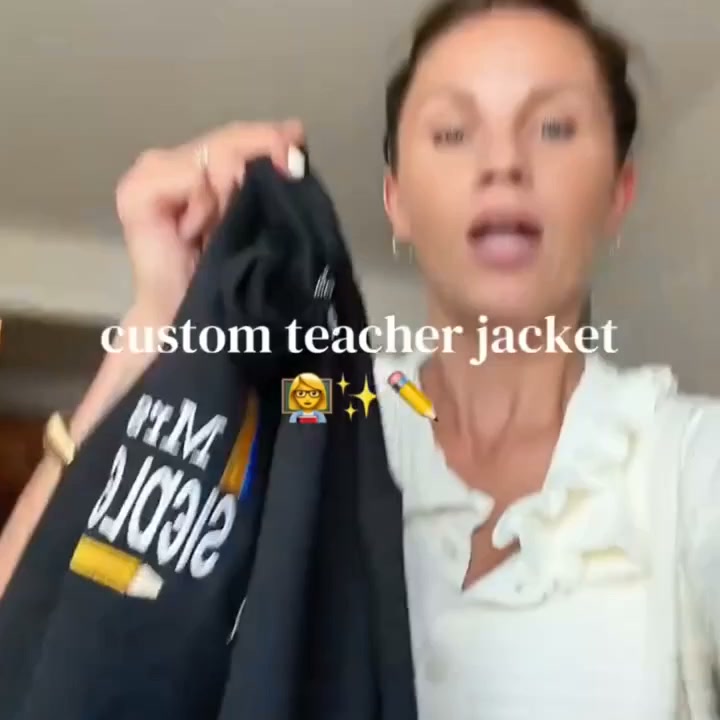 Personalized Teacher Quarter Zip for Birthday Mom - Embroidered Name 1