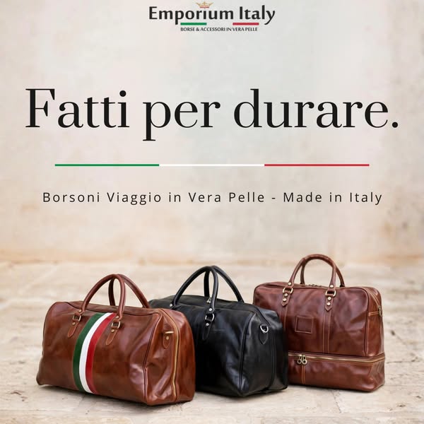 Scopri i borsoni da viaggio Made in Italy