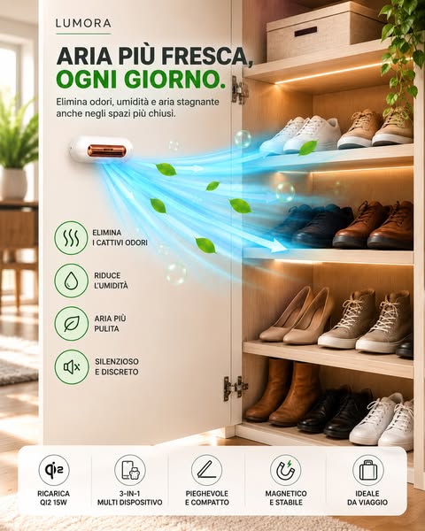 LUMORA PUREFLEX™ - Controllo Odori Facile!
