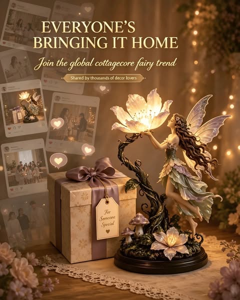 Fairy Light Magic in a Lamp