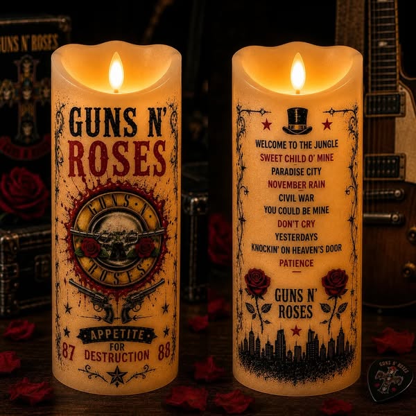 Guns N' Roses Flameless LED Candle