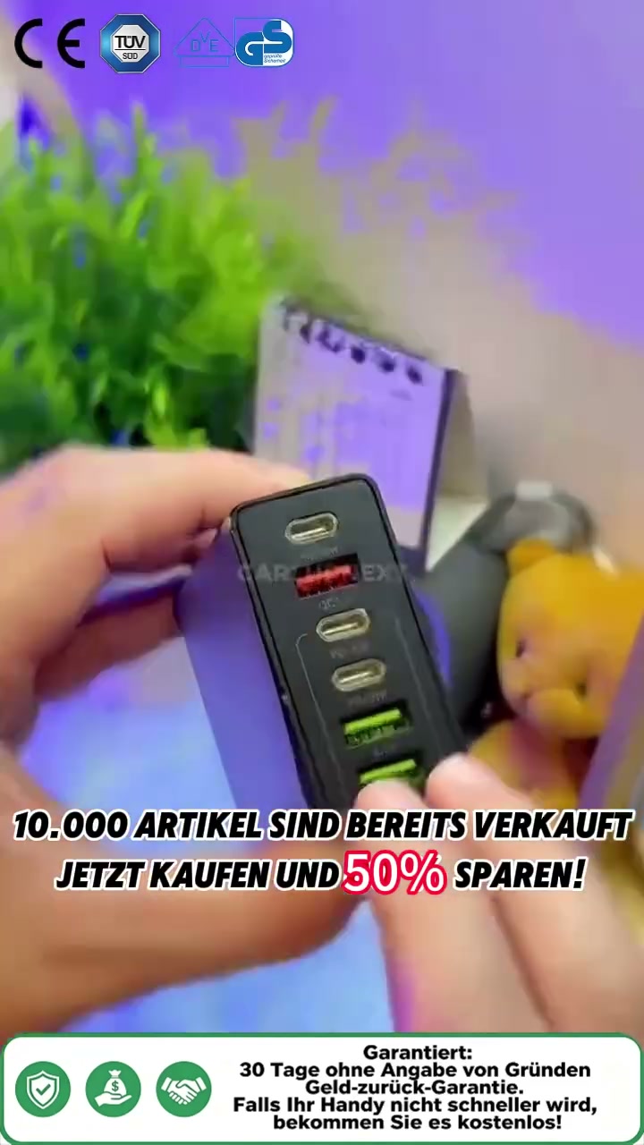 Endlich nur noch EIN Ladegerät für alles – der 4-fach USB-Reiseadapter!