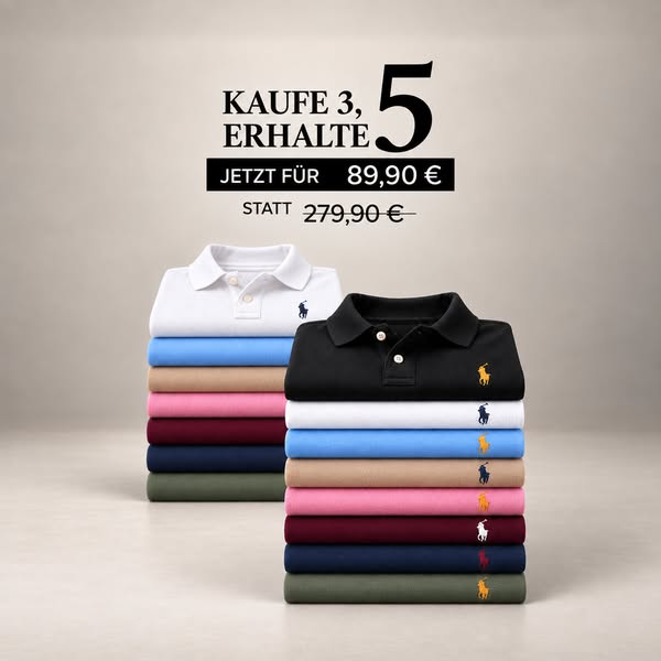 5 Premium Polo – nur 89,90€