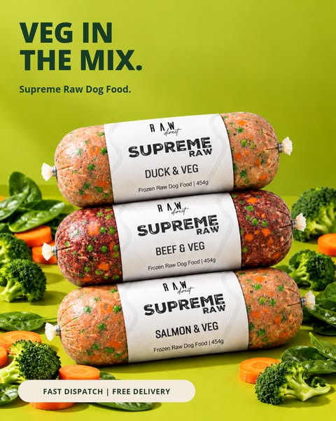 Supreme Raw Dog Food — Veg In The Mix
