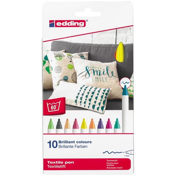 Textilmarker Edding 4600, fun colors
