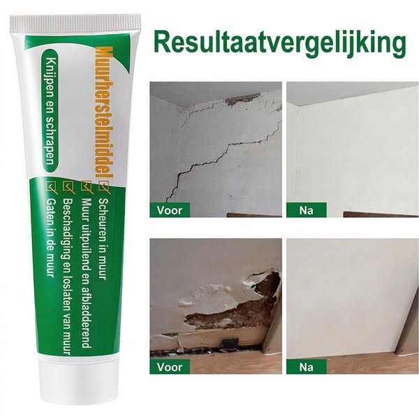 De magische pasta voor muurreparaties