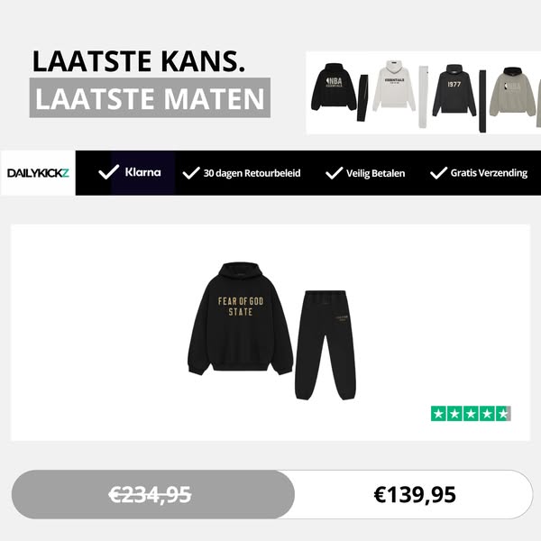 Shop Nu, Betaal Later. Tijdelijk voor €139,95.