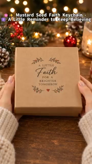 Mustard Seed Faith Keychain — Carry a Little Faith Wherever You Go!