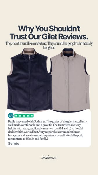 Reversible Wool Gilet. €125.