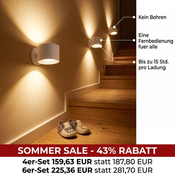 Kein Kabel. Kein Bohren. Kein Chaos