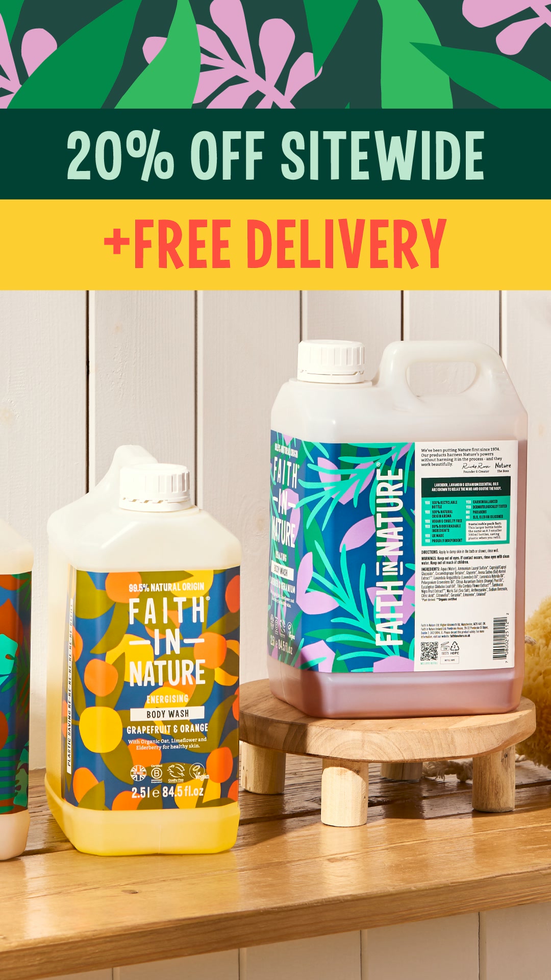 20% OFF + FREE DELIVERY