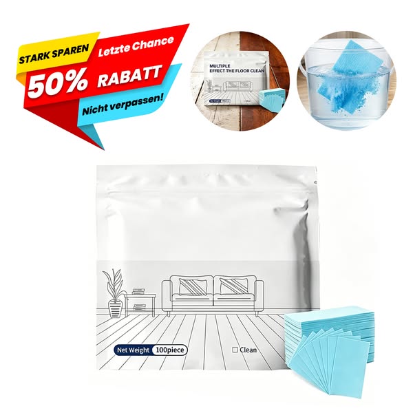 Multifunktionale Bodenreinigungstabletten