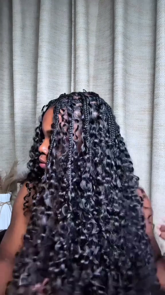 ISEE Burmese Curly Crochet Human Hair, Designed for Miracle Knots Boho Braids Plush Texture Time-Saving Wear