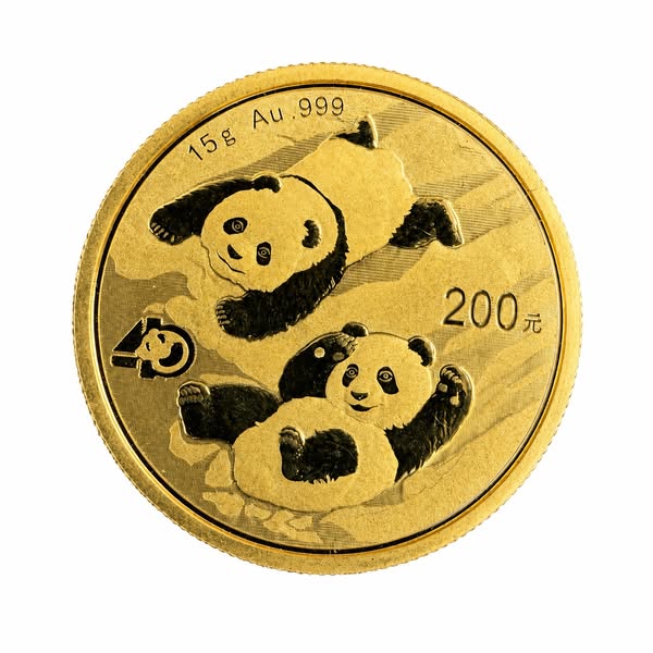 Best Value Chinese 15g Panda Gold Coin, People's Republic of China